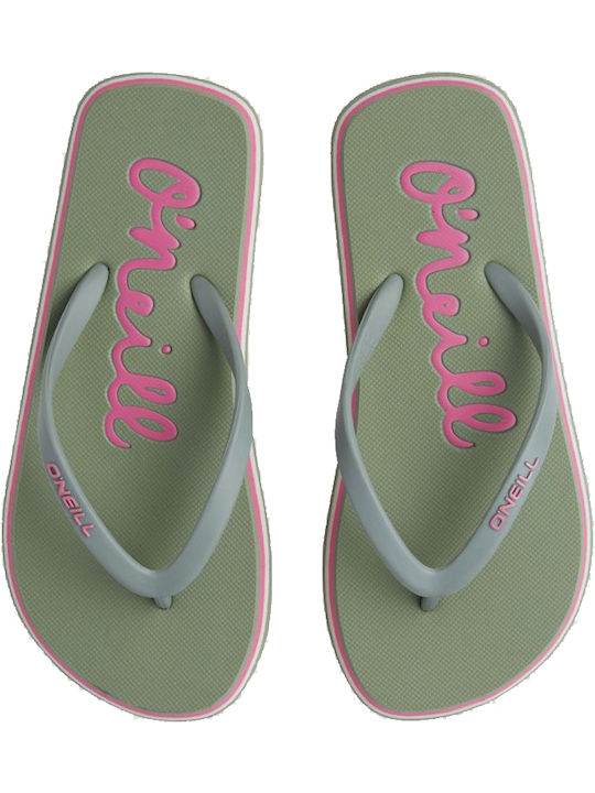 Παιδικές Σαγιονάρες Flip Flops Πράσινες Fg Logo