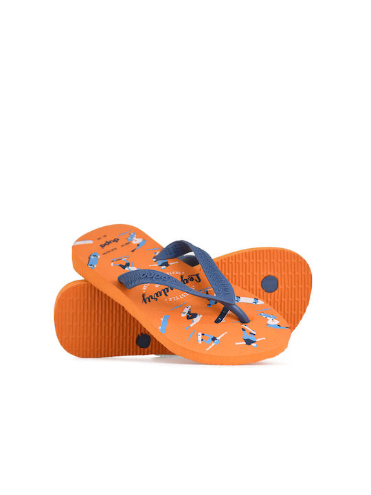 Kinder Flip Flops Blau Energy
