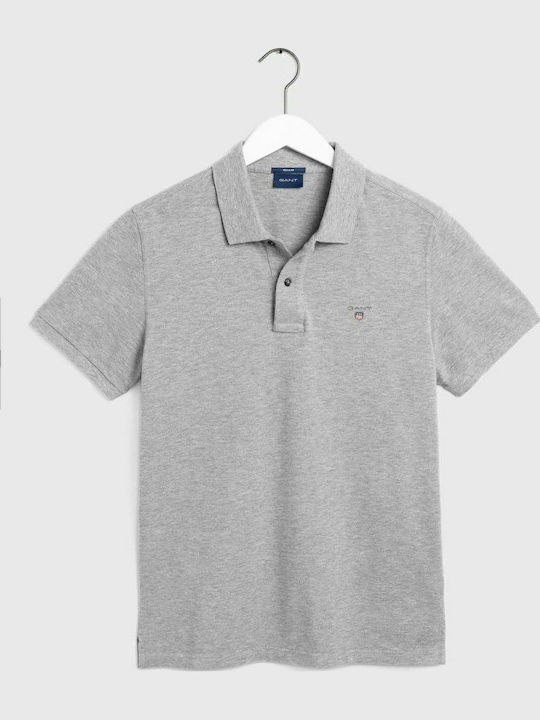 Polo Kurzarmbluse Gray