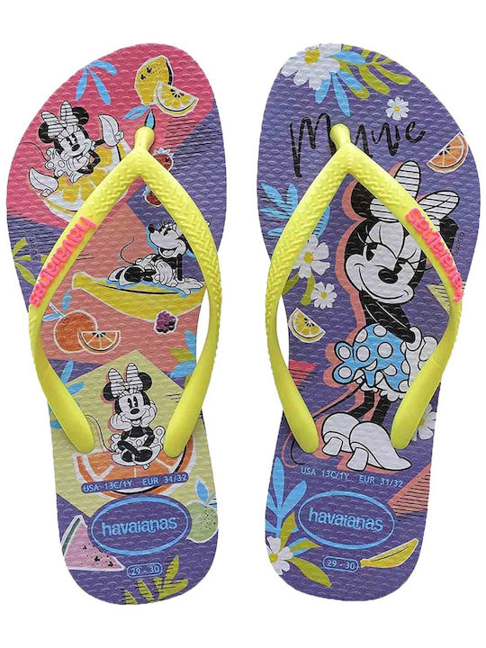 Kids' Flip Flops Minnie Purple Slim Disney Cool