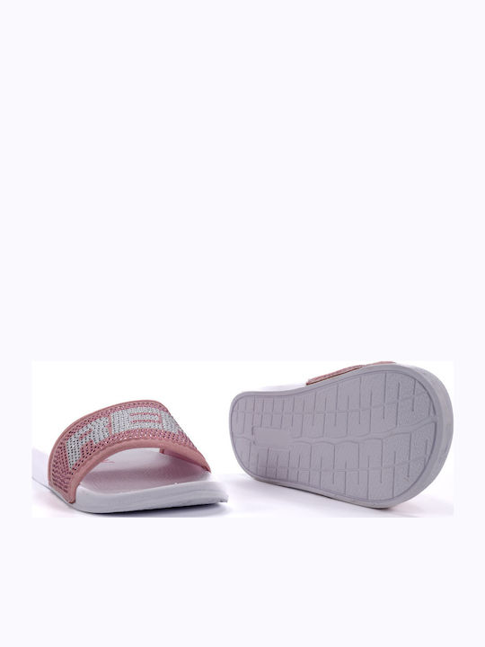 Kids' Slides Pink Diamonds