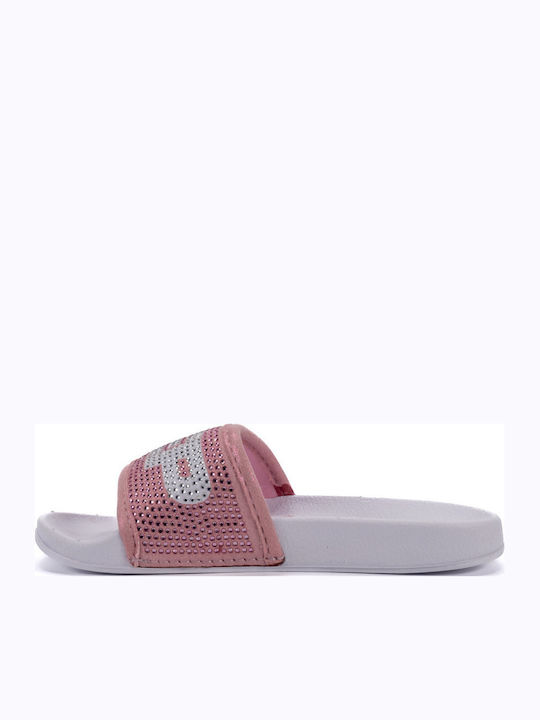 Kids' Slides Pink Diamonds