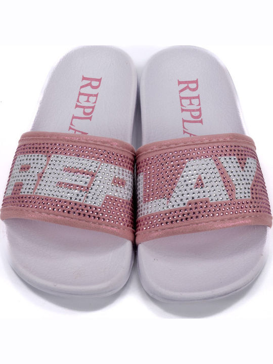 Kids' Slides Pink Diamonds