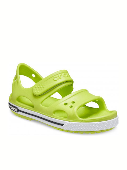 Crocband II Children's Anatomical Beach Shoes Green