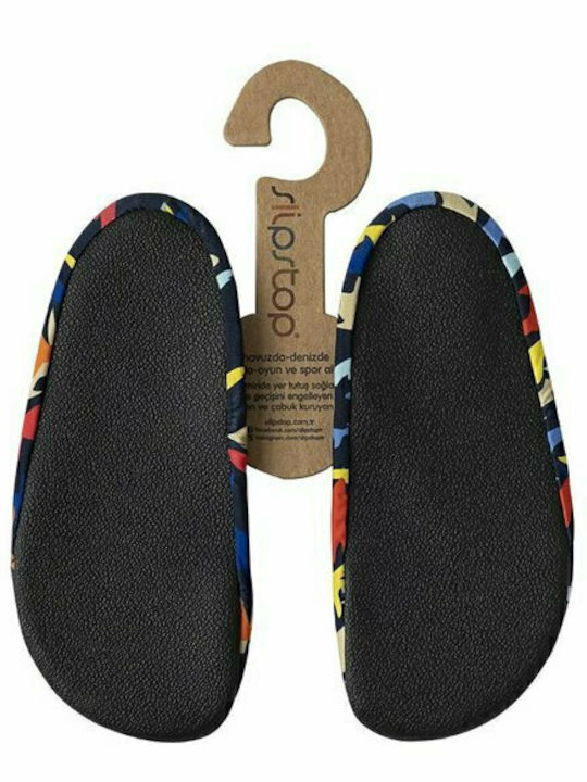 Colored Sharks Children's Beach Shoes Navy Blue