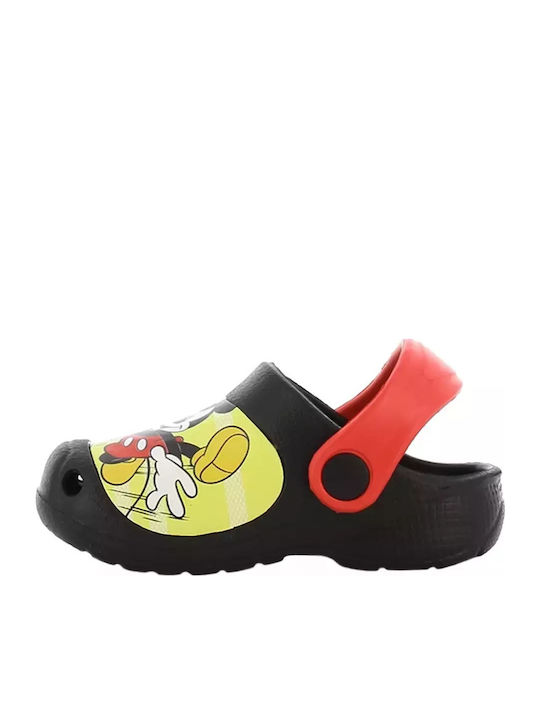 Mickey Παιδικά Σαμπό Θαλάσσης Μαύρα