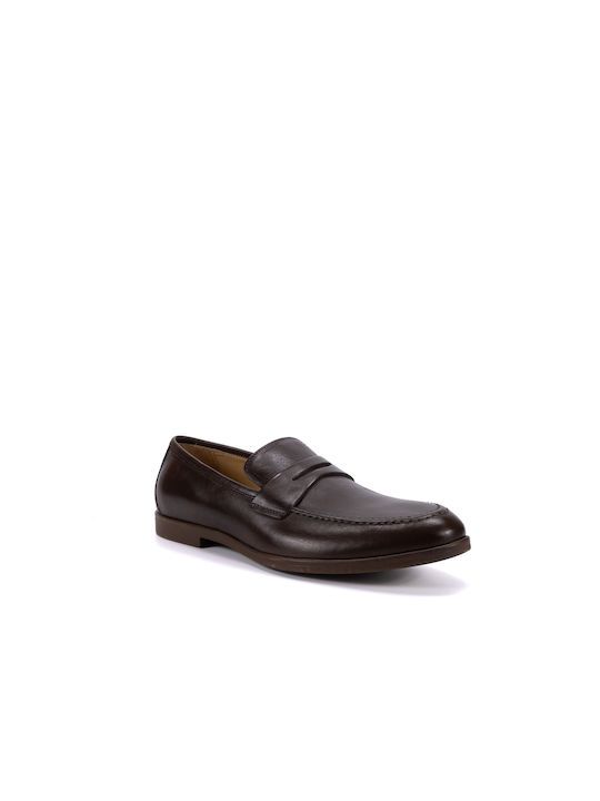 Sandro Ferri Men's Leather Loafers Brown