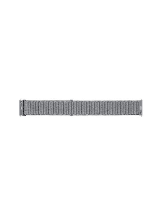 Samsung Λουράκι Υφασμάτινο Γκρι (Galaxy Watch4/5/6/7/FE/4 Classic/6 Classic/5 Pro)