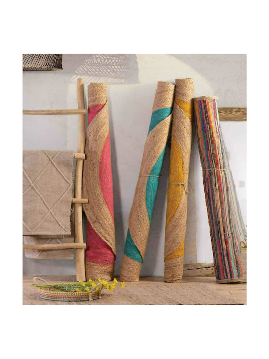 Nef-Nef Homeware Teppich Rund Sommer aus Jute Coral