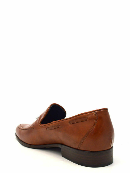 Leder Herren Mokassins in Tabac Braun Farbe