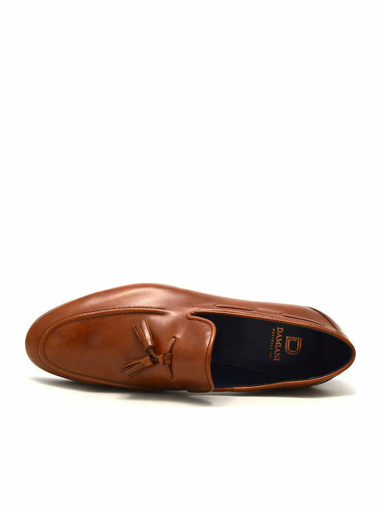 Leder Herren Mokassins in Tabac Braun Farbe
