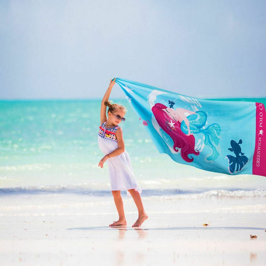 Greenwich Polo Club Greenwich Kids Beach Towel Light Blue 140x70cm