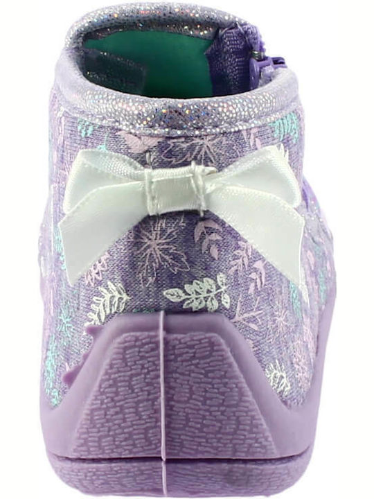 Kids Slippers Boots Lilac