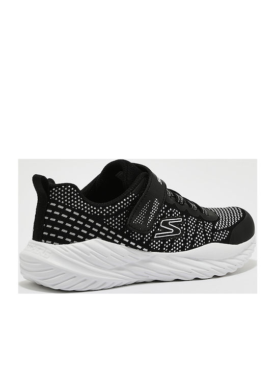 NITRO SPRINT Kinder Sportschuhe Laufen mit Bügel- und Schleifenverschluss Schwarz