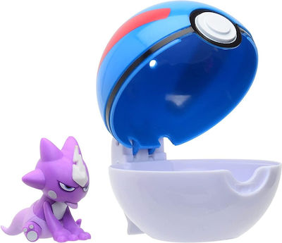 Jazwares Miniatur-Spielzeug Pokemon Toxel & Superball für 4+ Jahre