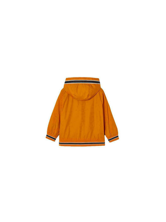 Mayoral Kids Bomber short Windproof Hooded Orange