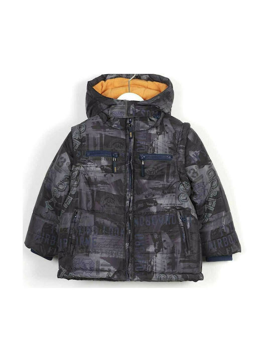 Losan Kids Casual Jacket short Hooded Gray