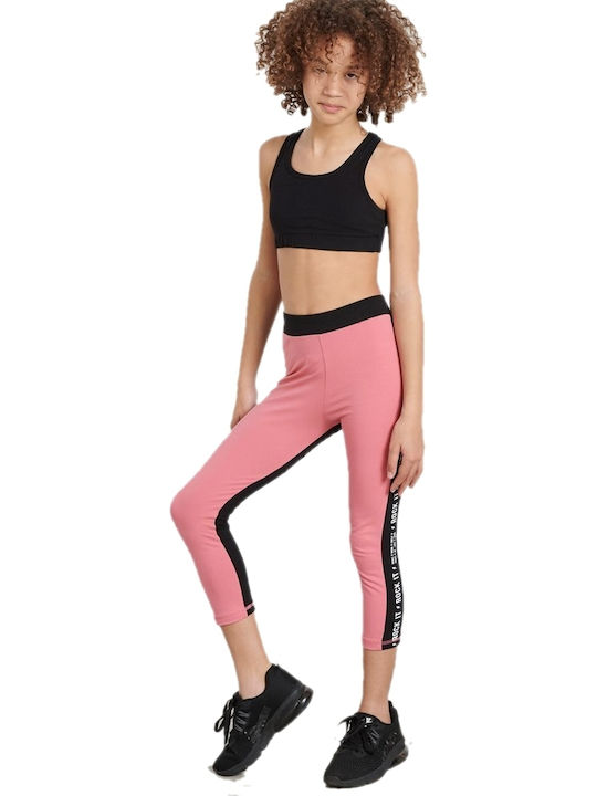 Kids Legging Sports Cropped Pink Rockit
