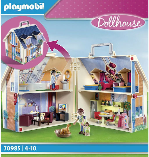 Playmobil Куфарче Къща за кукли Модерна къща за кукли за 4-10 години