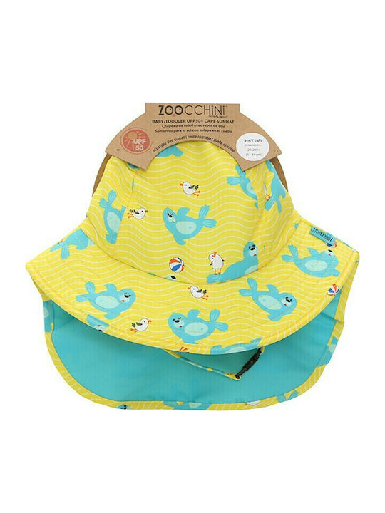 Zoocchini Kids' Hat Fabric Sunscreen Seal Yellow