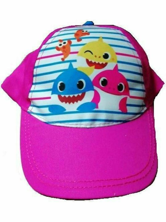 Stamion Kids' Hat Jockey Baby Shark Fuchsia