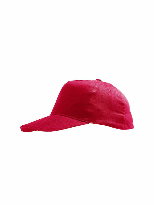 Sol's Kids' Hat Jockey Fabric Sunny Red