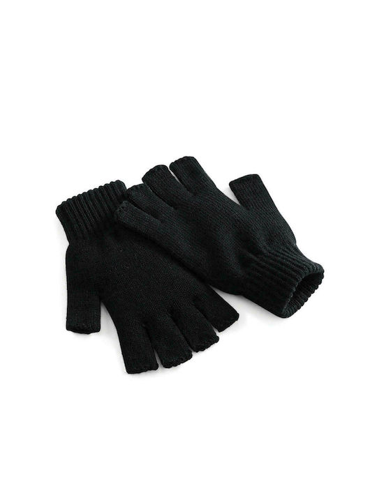 Beechfield B491 Μαύρα Γυναικεία Γάντια με Κομμένα Δάχτυλα