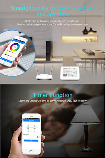 GloboStar MiBOXER WL-Box1 Интелигентен Превключвател 1 Канал Wi-Fi & RF