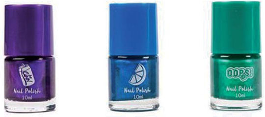 Canenco Kinder-Nagellacke 3 Stück Mehrfach (Verschiedene Designs)