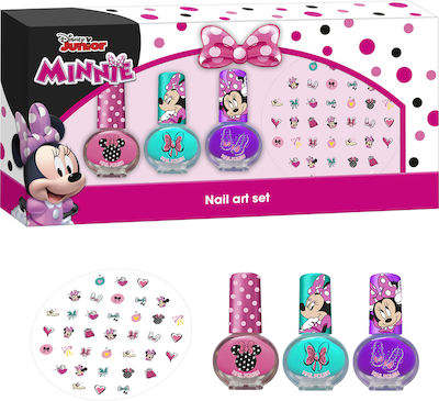 Folia Professional Nail Art Set Minnie Kids Nail Polishes 3pcs