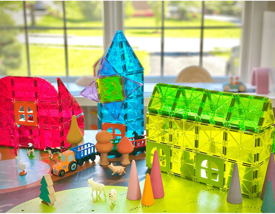 Magna-Tiles Magnetisches Spielzeug Bau- und Konstruktionsspielzeug Klare Farben Metropolis Für Kinder Ab 3 Jahren