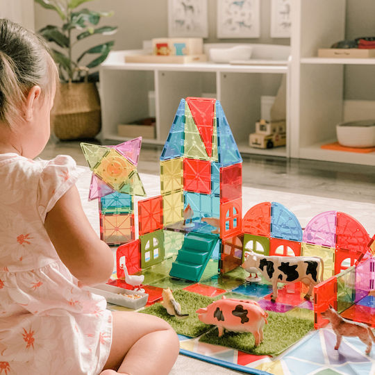 Magna-Tiles Magnetisches Spielzeug Bau- und Konstruktionsspielzeug Klare Farben Metropolis Für Kinder Ab 3 Jahren