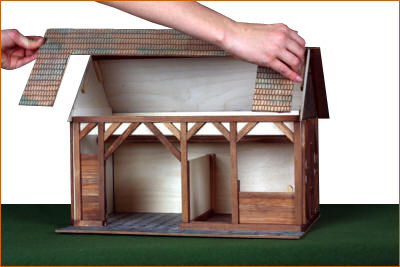 Walachia Παιχνίδι Κατασκευών Ξύλινo Animal Barn Architecture Set για Παιδιά 8+ Ετών