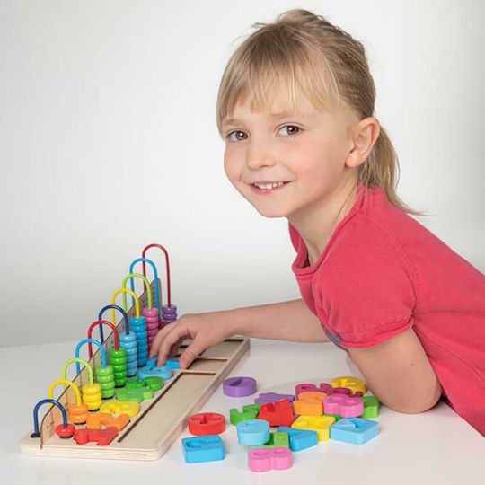 Spielmaus Αριθμητάρι Educational Game Letters & Numbers made of Wood for 3+ years Years Old