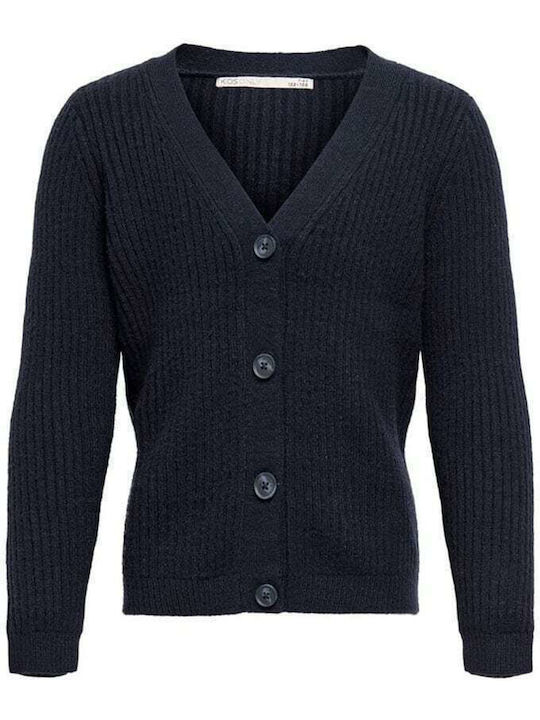 Kids Cardigan Knitted Blue