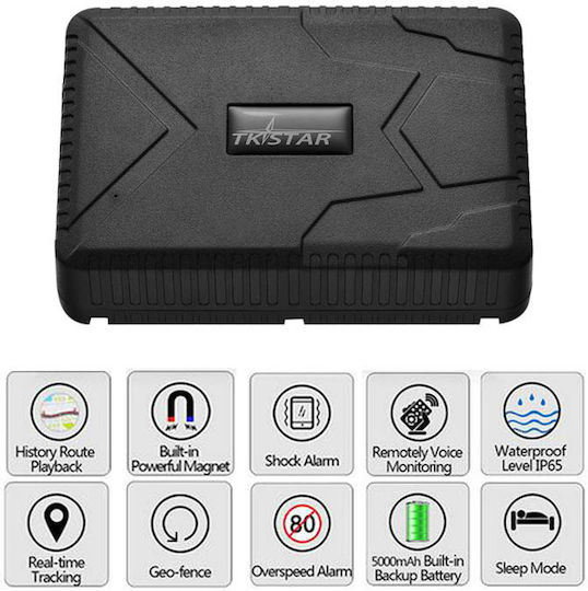 Tkstar GPS Tracker ΤΚ915 2G LBS για Μηχανές / Φορτηγά / Αυτοκίνητα Αδιάβροχο IP65