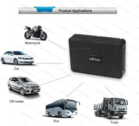Tkstar GPS Tracker ΤΚ915 2G LBS για Μηχανές / Φορτηγά / Αυτοκίνητα Αδιάβροχο IP65