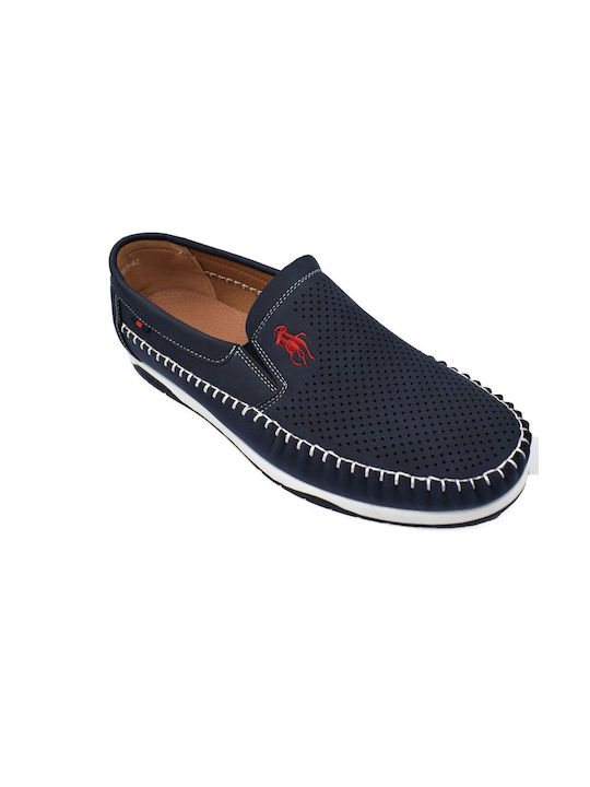 Atlanta Men's Moccasins Blue