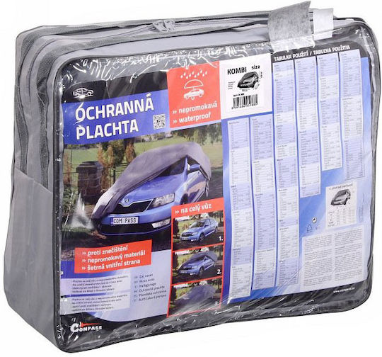 Compass Covers for Car with Carrying Bag 485x180x116cm Waterproof for Station Wagon