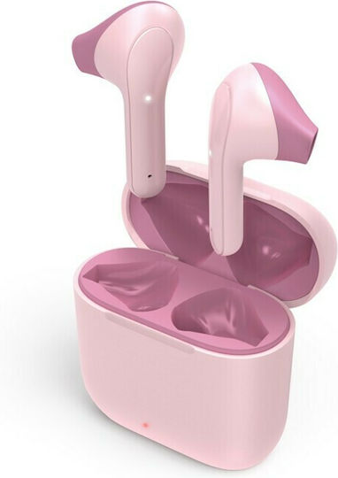 HAMA Freedom Light Earbud Bluetooth Handsfree Earphones with Charging Case Pink