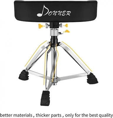 Donner EC-3019 Premium Trommelthron Verstellbares L44xB38cm