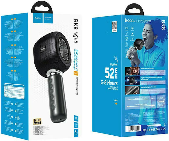 Hoco Kabelloses Karaoke-Mikrofon BK8 Schwarzes