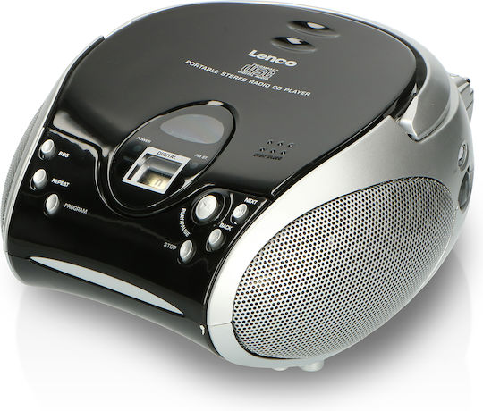 Lenco Tragbares Soundsystem mit CD / MP3 / Radio Schwarz