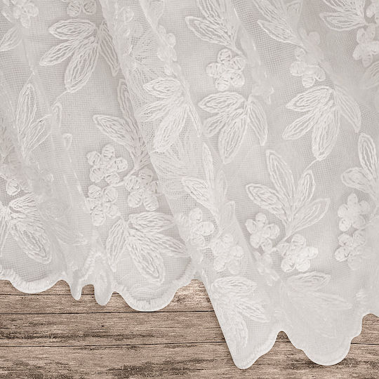 Lino Home Perdea Cu Coafură Resio Albă 280x300cm