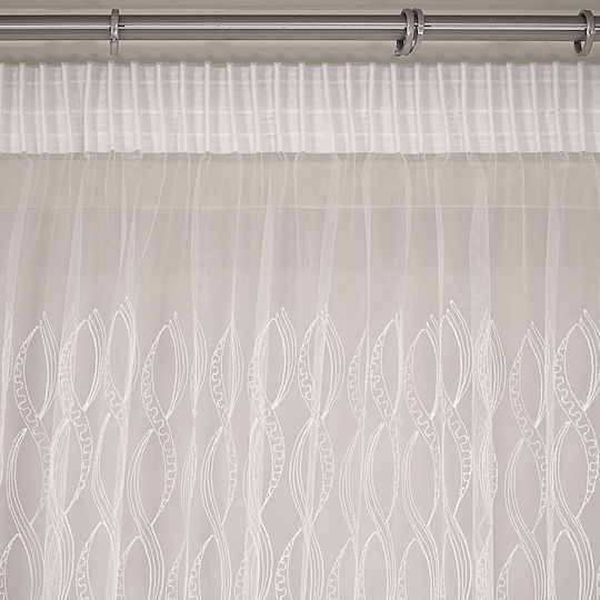 Lino Home Κουρτίνα με Τρέσα Grumo White 280x300εκ.