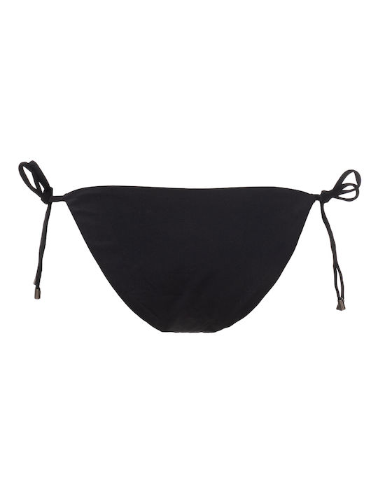 Karl Lagerfeld Bikini Slip mit Schnürchen Black