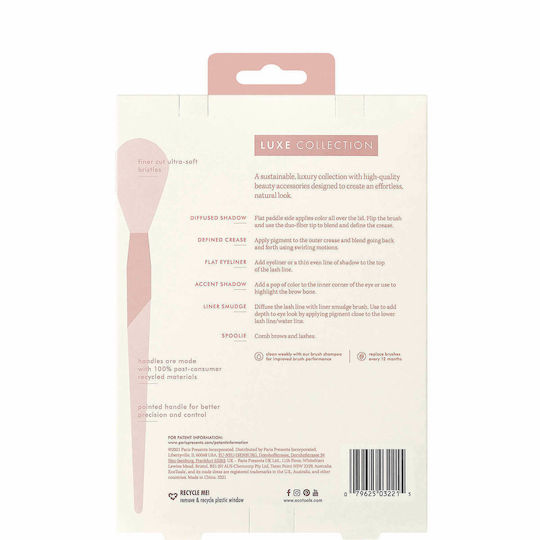 EcoTools Σετ με Πινέλα Μακιγιάζ από Συνθετική Τρίχα Luxe Exquisite Eye 6τμχ