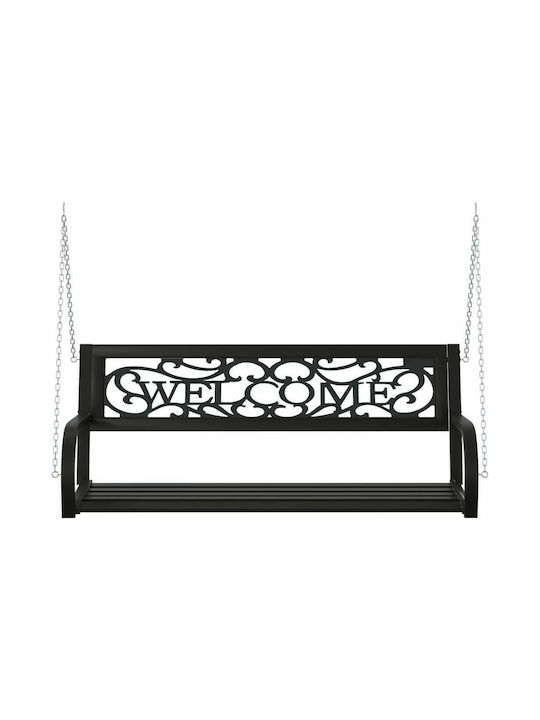 Leagăn suspendat 2 sloturi Plastic Negru L125xL53.5xH42cm