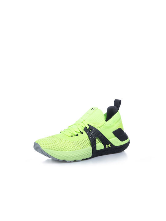 Under Armour Project Rock 4 Sportschuhe Training & Fitnessstudio Grün