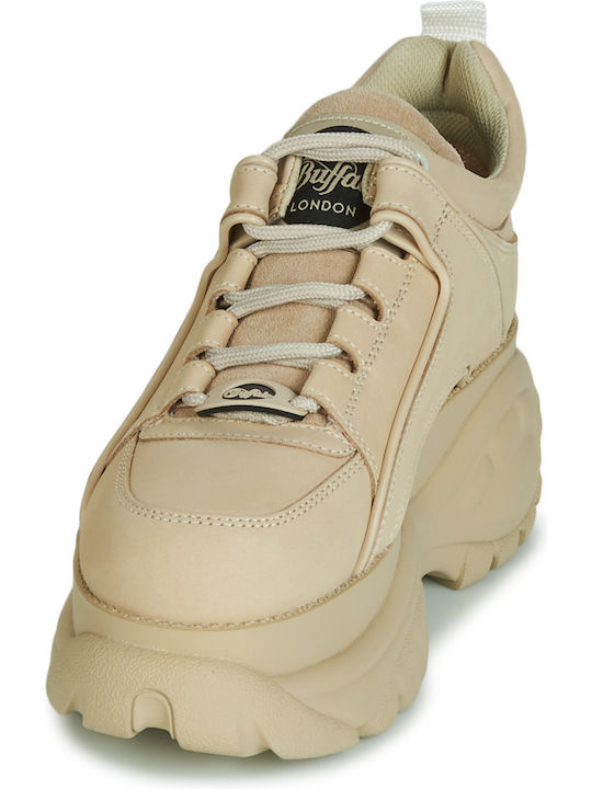London Damen Chunky Sneakers Beige